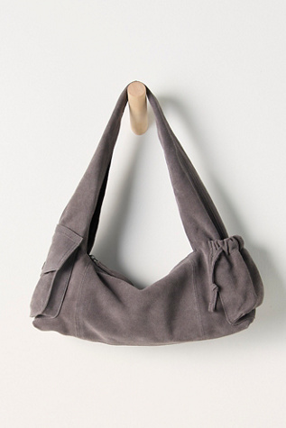 Soto East West Suede Shoulder Bag