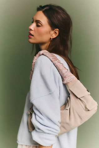 Soto East West Suede Shoulder Bag