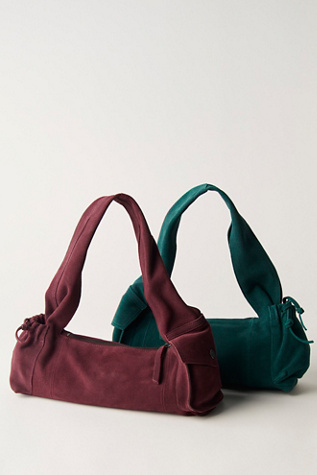 Soto East West Suede Shoulder Bag