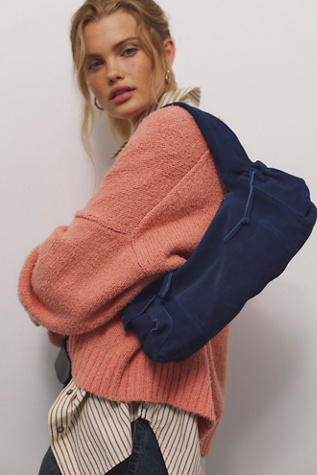 Soto East West Suede Shoulder Bag