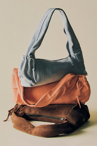 Soto East West Suede Shoulder Bag