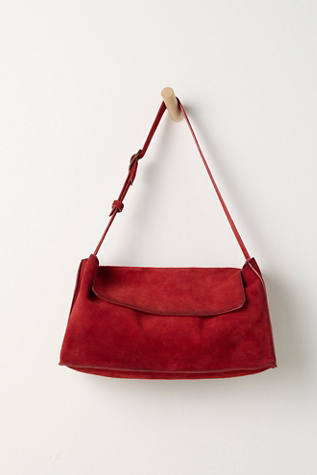 Lottie Messenger Bag by Free People in Red