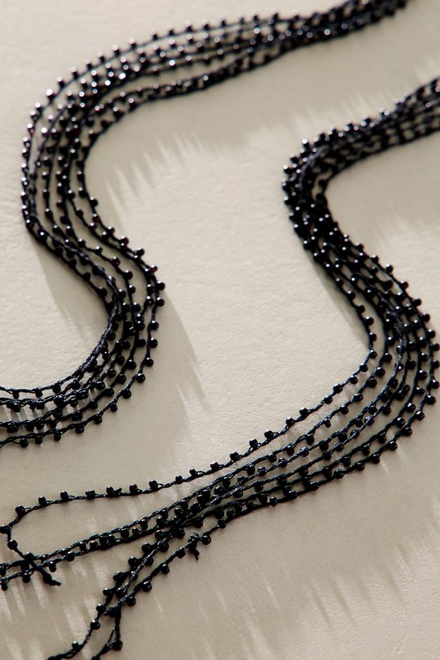 Kenzie Beaded Lariat Necklace #1