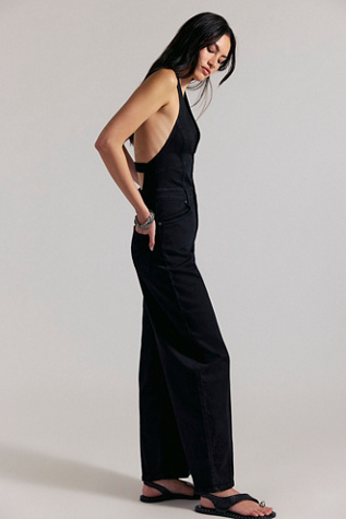Женский комбинезон We The Free Lark Denim Jumpsuit, цвет: Чёрный — фото 3