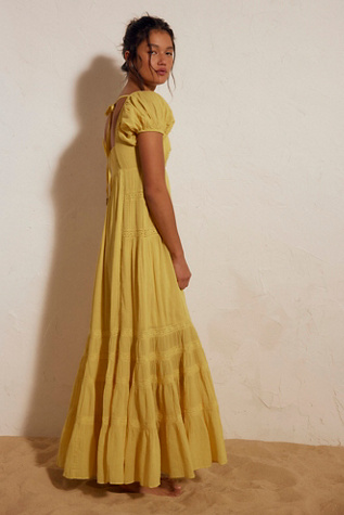 butter yellow silk dress Kai Maxi Dress in Butter Yellow
