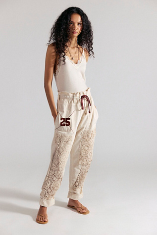 Rockaway Pull-On Craft Pants by Free People in White, Size: XS