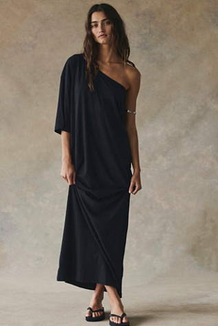 Saltaire Cotton-Jersey Maxi Dress by free-est at Free People in Black, Size: XS