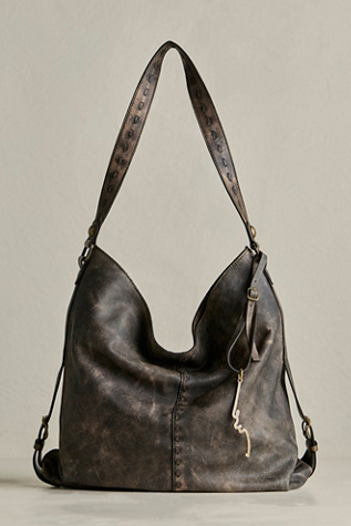 Женская сумка We The Free Dallas Leather Tote, цвет: Чёрный — фото 4