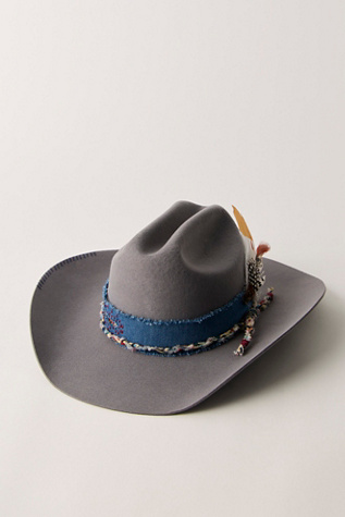 All Along Felt Hat by Mossant at Free People in Grey