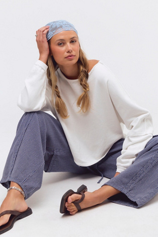 We The Free To The East Pullover at Free People in Clean Ivory, Size: XS