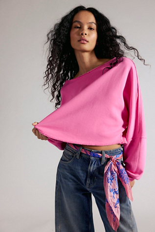 We The Free To The East Pullover at Free People in Pink, Size: L