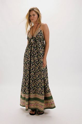 white christmas dresses FREE PEOPLE Maxi BLUEBELL Patchwork Tiered Dress main image 1