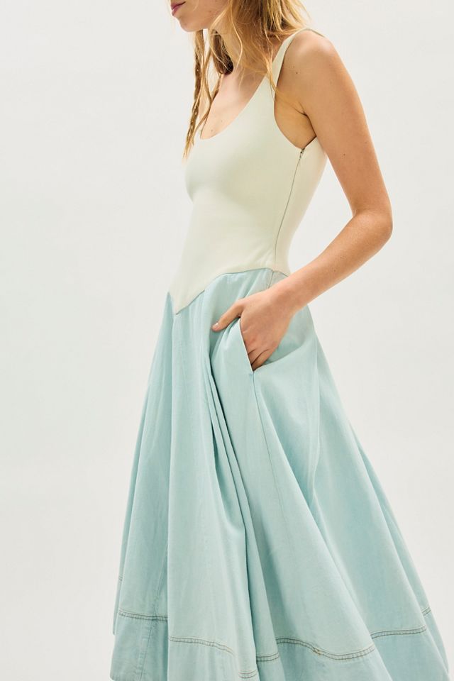 Robe midi en denim Elio #2