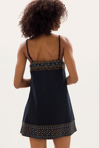 Женское платье Free People Sunspell Mini, цвет: Чёрный комбинированный — фото 2