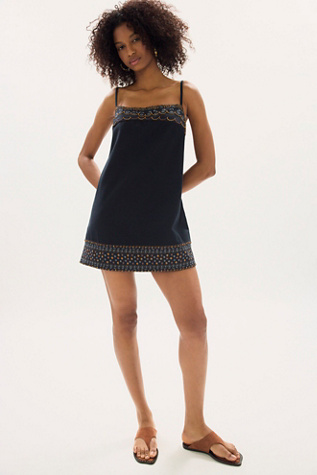 Женское платье Free People Sunspell Mini, цвет: Чёрный комбинированный — фото 3