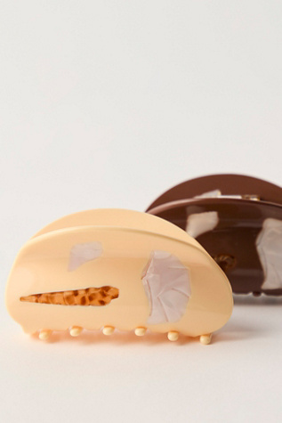Conch Claw Clip by Casa Clara at Free People in Orange