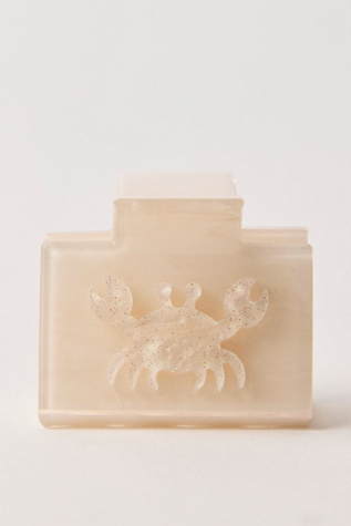 Pia Mini Claw Clip by Casa Clara at Free People in White