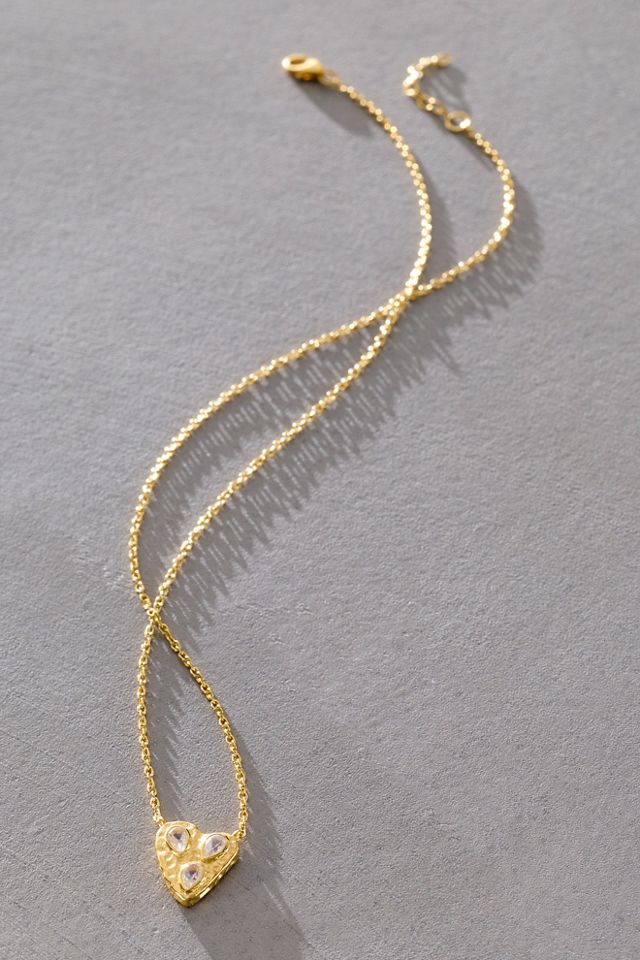Robindira Unsworth Moonstone Heart Necklace #1