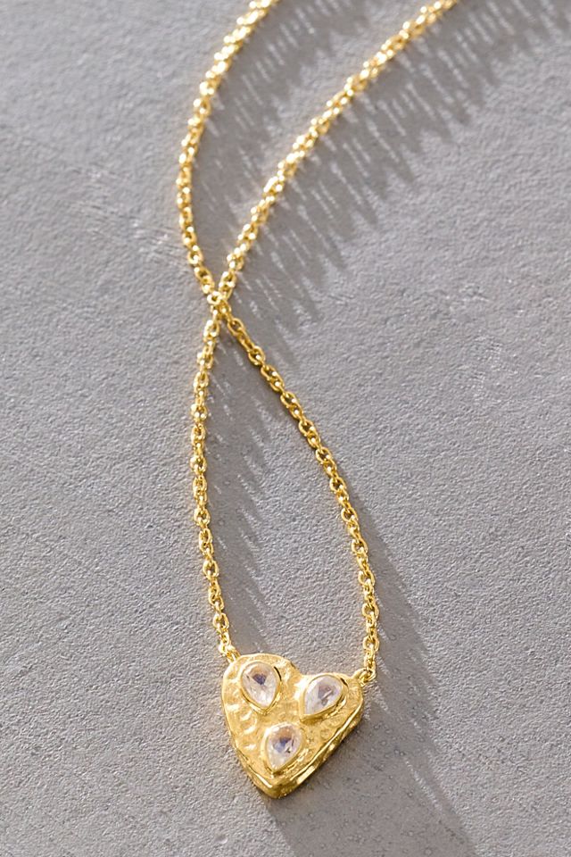 Robindira Unsworth Moonstone Heart Necklace #2