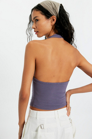 Женский топ Free People Be Mine Halter Top, цвет: Сливовый — фото 2