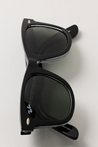 Ray-Ban Wayfarer Sunglasses at Free People in Black