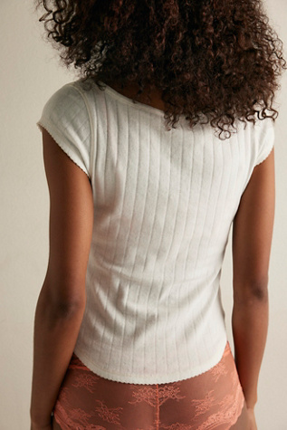 End Game Pointelle Henley Tee - thumbnail 2
