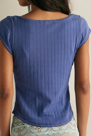 End Game Pointelle Henley Tee - thumbnail 6