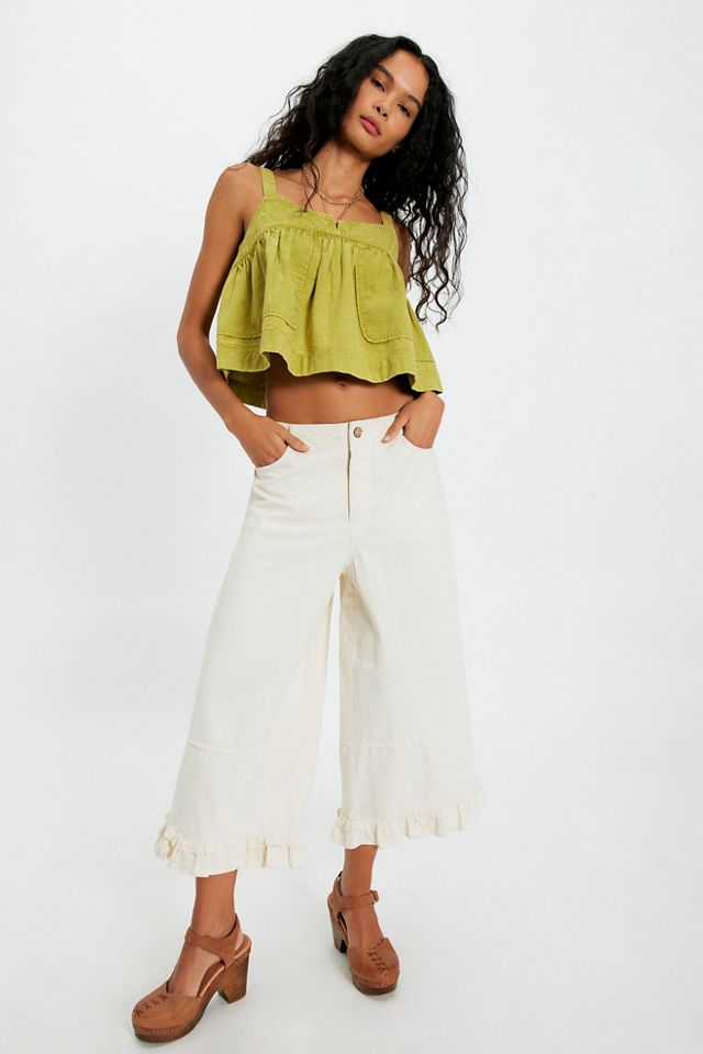 CLANE 25AW PILE FLARE TANK TOPS ブラウンサイズ2 CLANE - パイル フレアショートトップス - PILE FLARE TANK TOPS