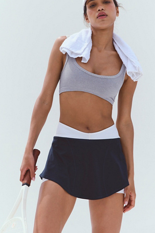 Baseline Tennis Skort by FP Movement at Free People in Black Combo, Size: XS