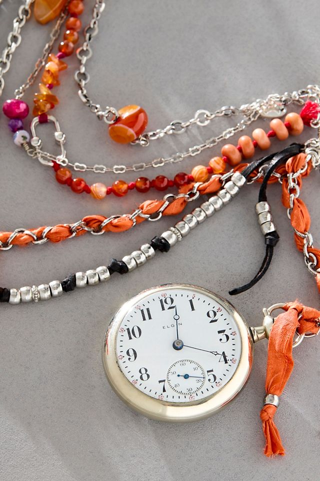 Ariana Ost Vintage Orange Watch Swag Brooch #1