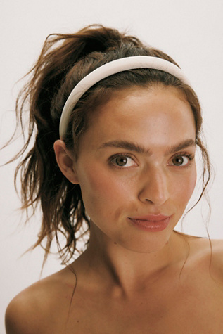 Brynn Skinny Headband by Free People in White