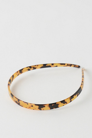 Женские аксессуары для волос Free People Bertie Skinny Resin Headband, цвет: Черепаховый — фото 2