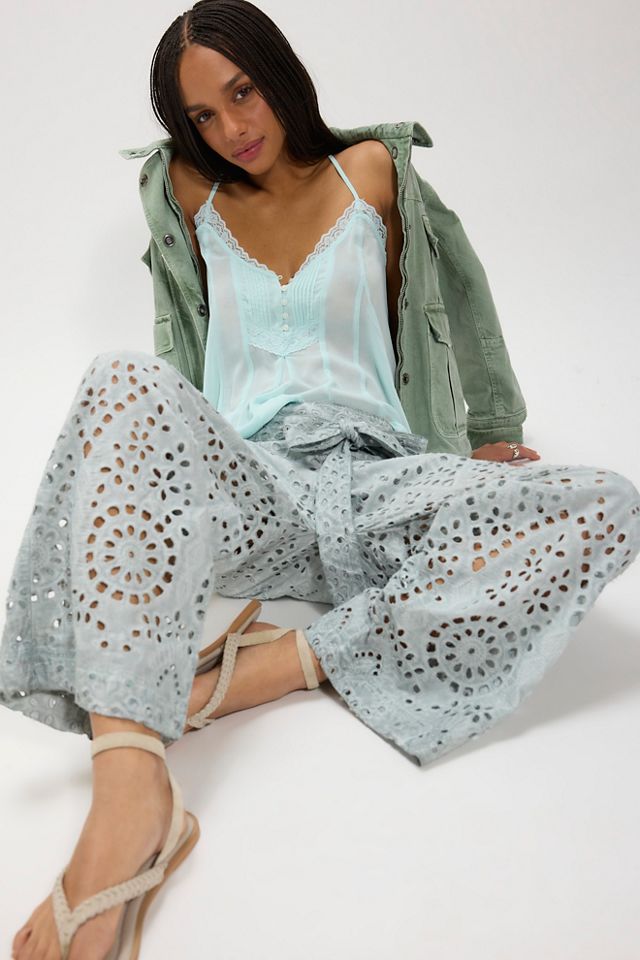 Starry Skies Eyelet Pull-On Harem Pants | Free People