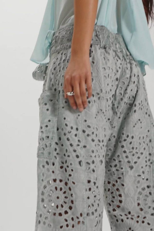 hella ヘラ　EYELET KNIT PANTS 21' Hella Fall Collection【 Part 2-4 】EYELET KNIT ONEPIECE