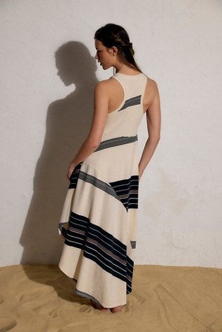 Super Spliced Cotton-Jersey Midi Dress