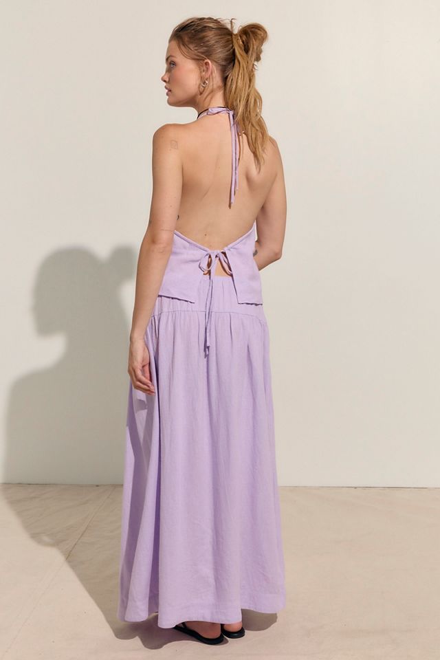 Sandshell Linen Skirt Set #1