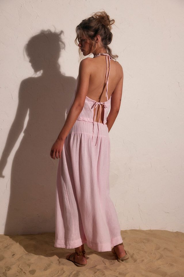 Sandshell Linen Skirt Set #1