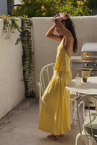 casual dress yellow Dressystar Yellow Women Floral Print Boho Casual Dress V Neck Summer P main image 0