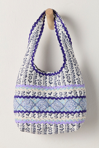 Anna Sui Mini Prairie Patchwork Bag at Free People in Blue