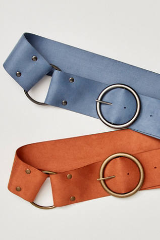 Anna Sui Suede Ring Belt at Free People in Brown
