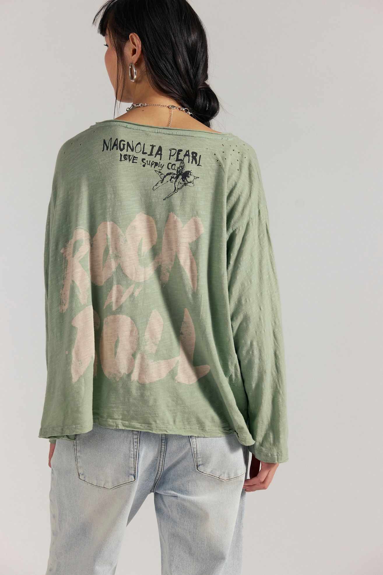 Magnolia Pearl AC/DC Rock N’ Roll Viggo Long Sleeve Tee