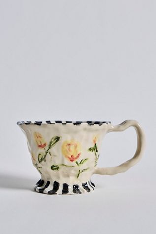 Striped Tulip Teacup