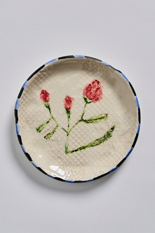 Assiette Tulipe à Rayures