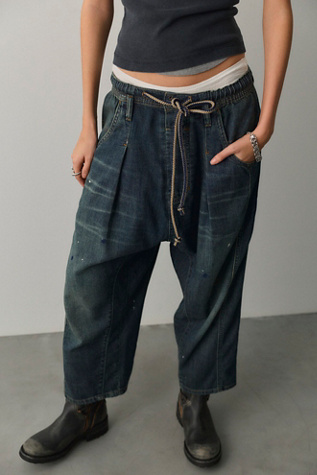 We The Free Fall For You Linen Harem Jeans by Free People