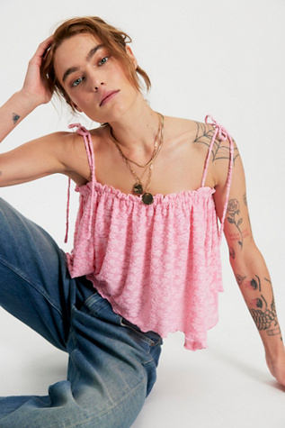 Briana Tank Top by Free People in Pink, Size: XS