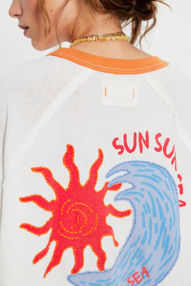 We The Free Giulia Embroidered Ringer Tee #3