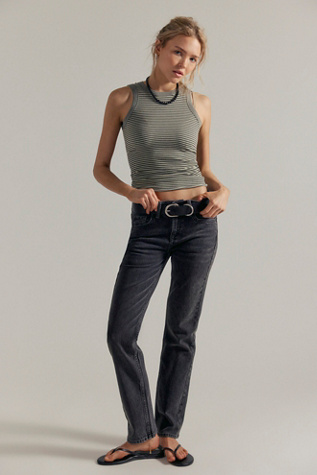 We The Free Nash Straight-Leg Jeans at Free People in Black, Size: 26 S