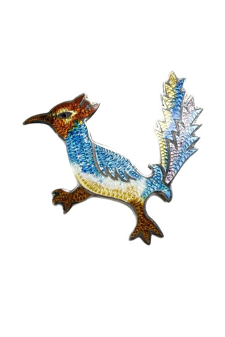 Vintage Sterling + Enamel Roadrunner Pin Brooch Selected by Lux Revival