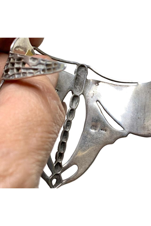 Nouveau Sterling Dragonfly Cuff Bracelet Selected by Lux Revival #3