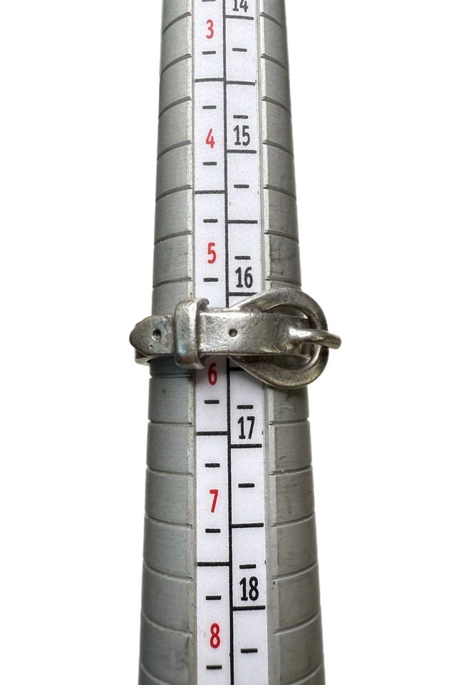 Vintage Sterling Silver Buckle Ring Size 5 3/4 Selected by Lux Revival #2